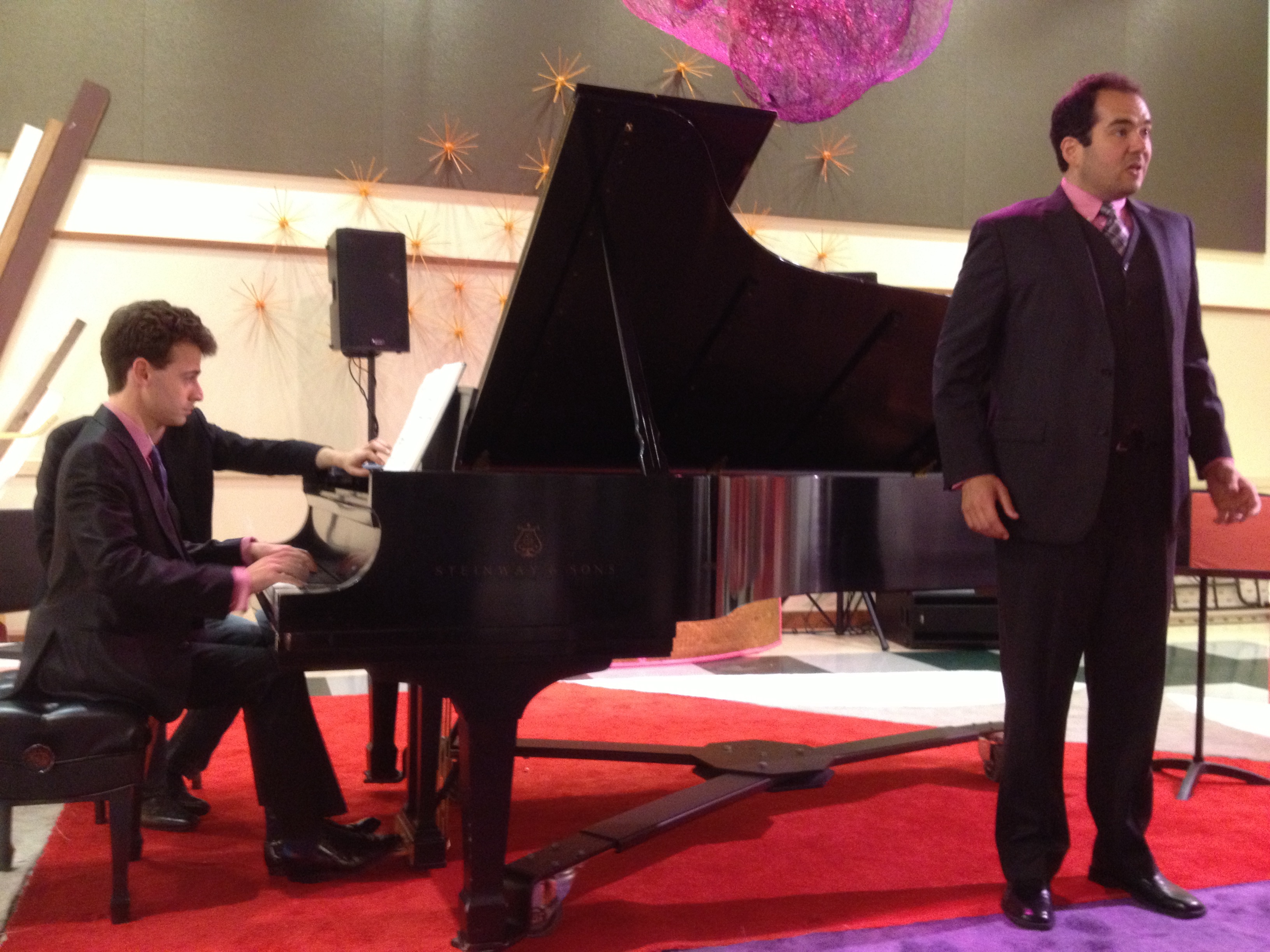 Pianist George Lepauw and tenor Dominic Armstrong